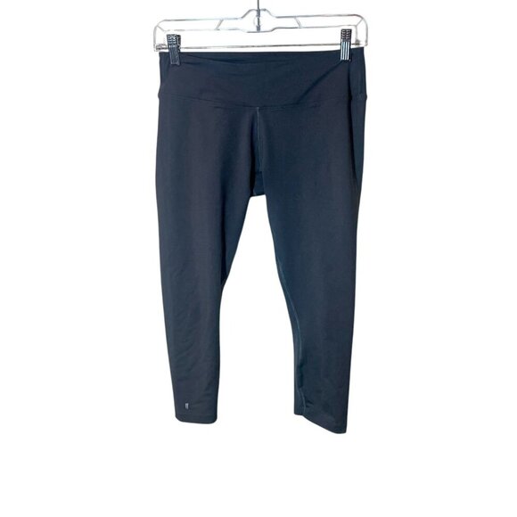 Nobull Womens Black 7/8 Workout Leggings Medium High-Waist Stretch Fabric Breath - Picture 1 of 6